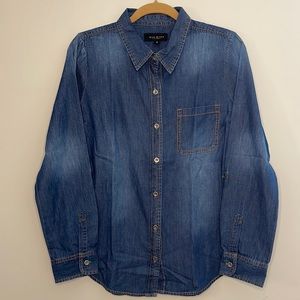 MAX JEANS buttons down long-sleeves denim shirt